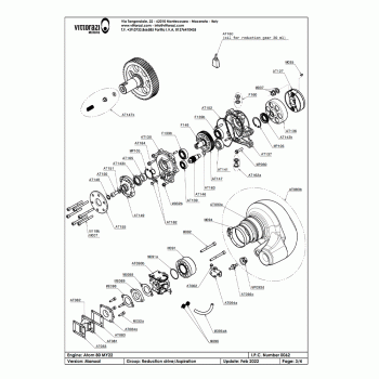 VITTORAZI ATOM80/MOSTER185 CARBURETOR GASKET (SET OF 4) ME088.4