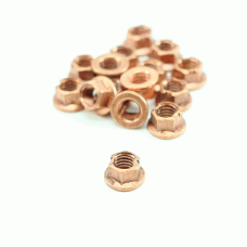 VITTORAZI ATOM80/MOSTER185 COPPER LOCK NUT 8X1.25MM (SET OF 5) M019.5