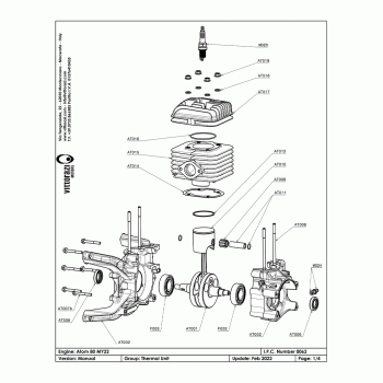 VITTORAZI ATOM80 ENGINE CARTER BLOCK AT002