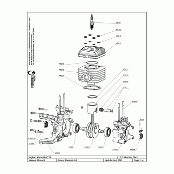 VITTORAZI ATOM80 COMPLETE SERIES OF GASKETS AND O-RING AT025