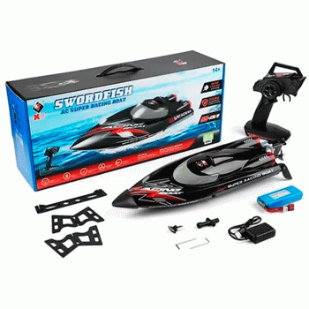 LANCHA WLTOYS SWORDFISH RC BLX 55KM/H BLACK WL916