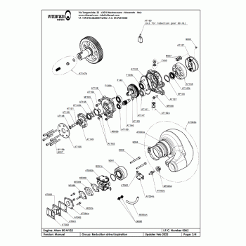 VITTORAZI ATOM80/MOSTER185 NUT WITH FLANGE M037