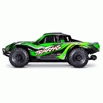 CARRO TRAXXAS MAXX SLASH BLX 6S TQI TSM 4WD GREEN 102076-4