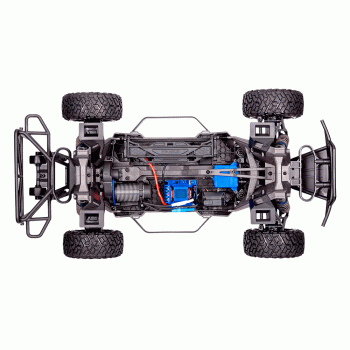 CARRO TRAXXAS MAXX SLASH BLX 6S TQI TSM 4WD BLUE 102076-4