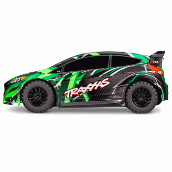 CARRO TRAXXAS 1/10 FORD FIESTA ST VXL RALLY BLX 4WD TQI GREEN 74276-4