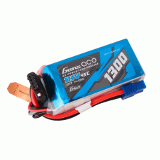 GENS ACE 11.1V 1300MAH 45C 3S G-TECH LIPO EC3 PLUG