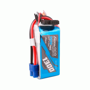 GENS ACE 11.1V 1300MAH 45C 3S G-TECH LIPO EC3 PLUG