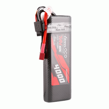 GENS ACE 7.4V 4000MAH 60C 2S HARDCASE G-TECH LIPO 8# DEANS PLUG