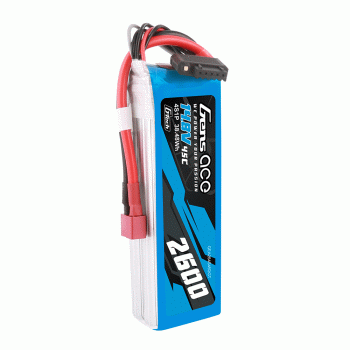 GENS ACE 14.8V 2600MAH 45C 4S G-TECH LIPO DEANS PLUG