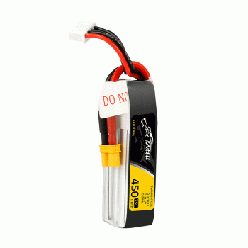 GENS ACE TATTU 11.1V 450MAH 75C 3S LIPO XT30 PLUG (LONG F/ H FRAME)