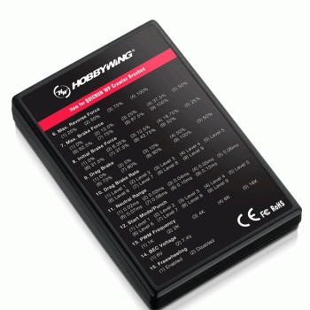 PROGRAM CARD HOBBYWING FOR SPEED CONTROLLER (GENERAL)