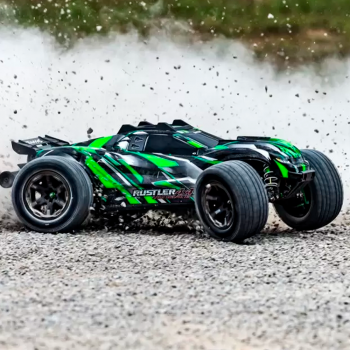 CARRO TRAXXAS 1/10 RUSTLER VXL 4WD BLX TQI TSM GREEN 67376-4