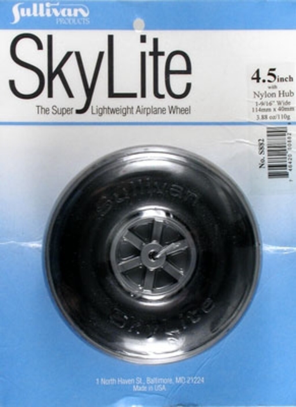 RODA SULLIVAN SKYLITE WHEEL 4-1/2 POLEGADAS S882