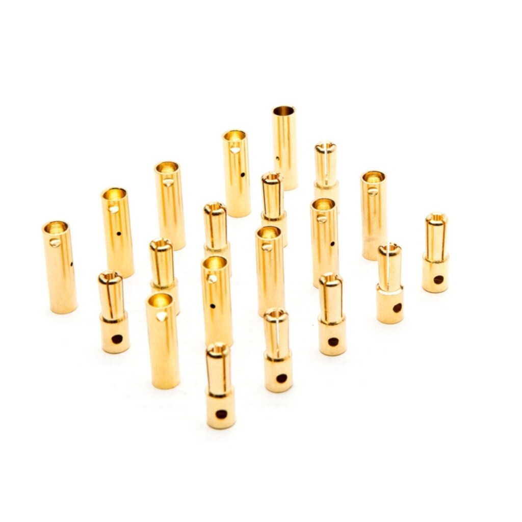 CONECT. GOLD BULLET SET 4MM (10) DYNC0087